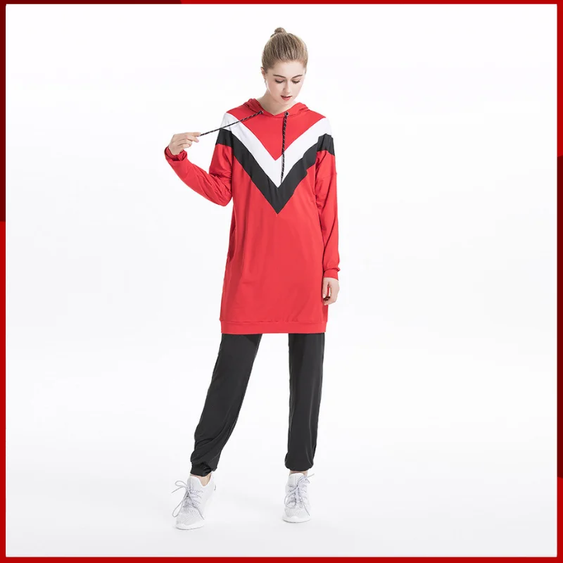 

Новинка Осень-зима, спортивные повседневные брюки Ближнего Востока, арабских, восточных, азиатских, мусульманских, спортивный свитер с длинным рукавом и капюшоном, комплект