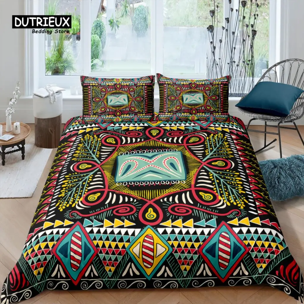 

Home Living Luxury 3D Abstract Art Bedding Set Bohemia Duvet Cover Pillowcase Queen and King EU/US/AU/UK Size Comforter Bedding