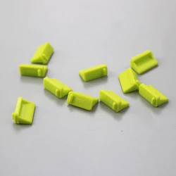 10 - Piece Laptop USB Dust Protection Silicone Plug Set (Green)