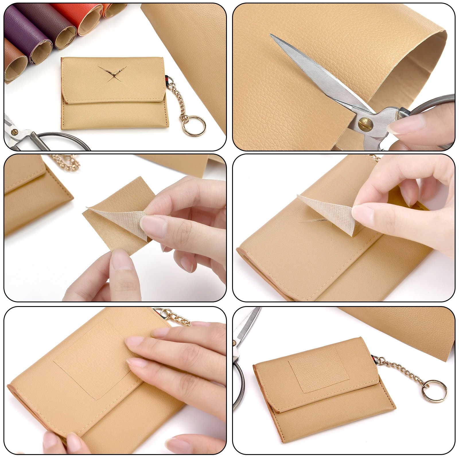 PU 가죽 패치 스티커, 자체 접착 가죽 원단, 소파 가방 시트 수리, DIY 패치, 20x30cm, 25x60cm