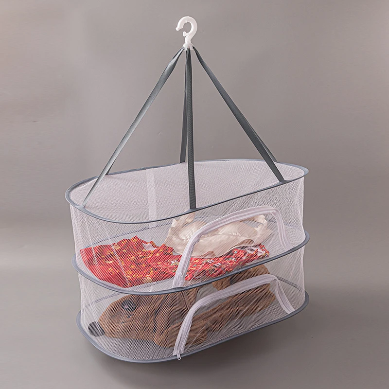 Three-layer Drying Net Anti-mosquito Drying Fish Net Strong and Durable Dry Goods Net Drying Salted Fish Drying Drying Artifact 4