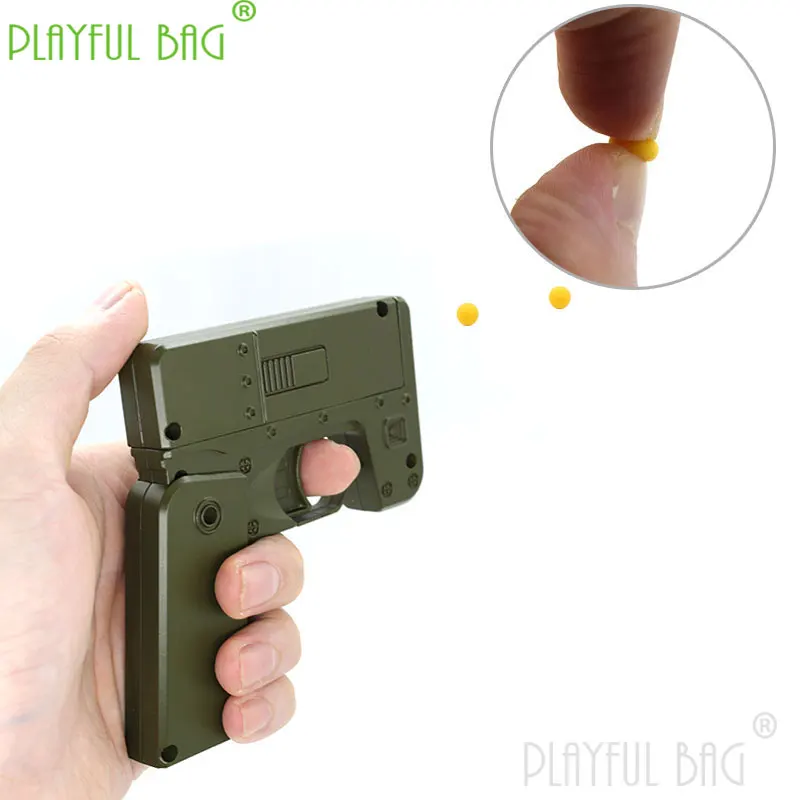 Outdoor Sports Toys Folding Gun Mobile Phone Pistol New Creative Spray 6mm Soft Rubber Ball Gift Model Intervention Boy ND14 2