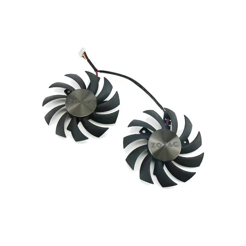 Фото Кулер для графического процессора Zotac GTX 1060 950 960, 2 шт., 75 мм DC 12 В 0.35A GA81S2U PLD08010S12HH GTX 1060 №2