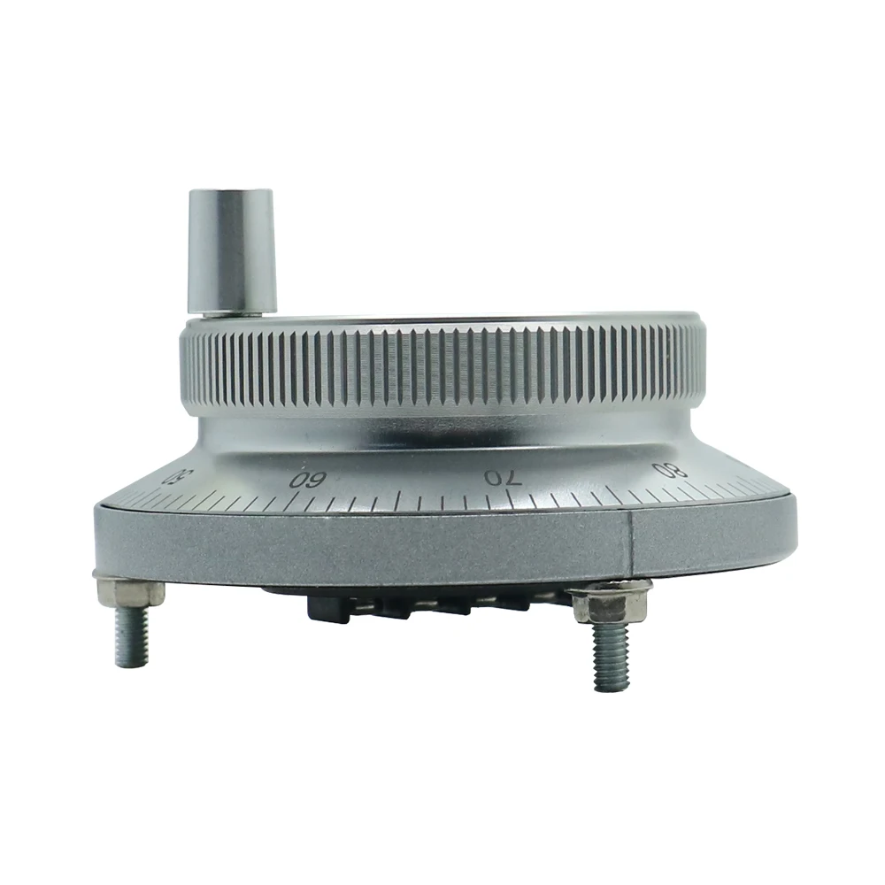 HLTNC CNC Pulser Handwheel 5V-24V 60mm 25 100PPR Manual Pulse Generator hand wheel Machine Rotary Encoder Electronic 4pins 6pins