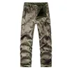 Mens Fleece Warm Casual Pants Military Tactical Camouflage Pant Shark Skin Softshell Waterproof Trousers Outdoor Hiking Pants 3