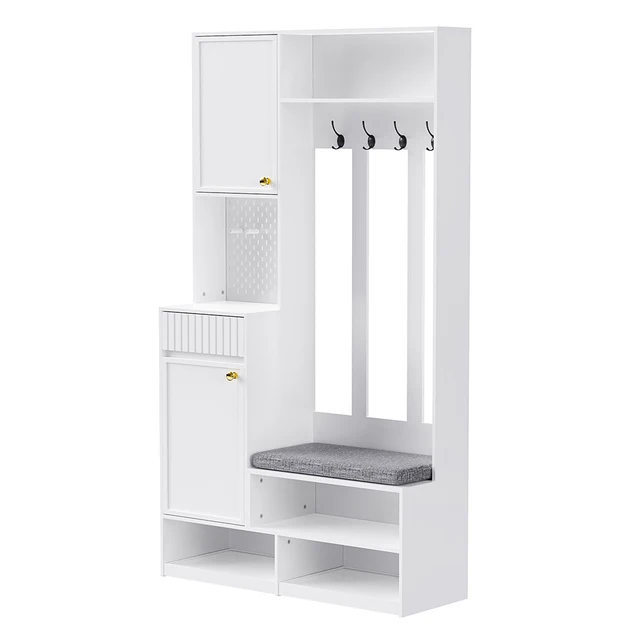 KOMHTOM Complete set hallway wardrobe with bench
