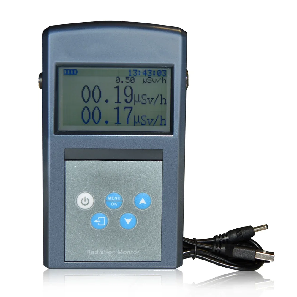 Digital Nuclear Radiation Detector Marble-Tile X-&gamma; Radiation Hard Beta Monitor Personal Dosimeter Geiger Counter Personal Alarm