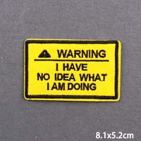 Warning Letters Embroidery Patch – “Good Vibes” Iron-On Thermoadhesive Applique for Jeans, Jackets, Bags & DIY Clothing - Image 3