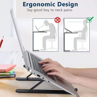 Support pliable pour ordinateur Portable, Support de Base pour ordinateur Portable 2