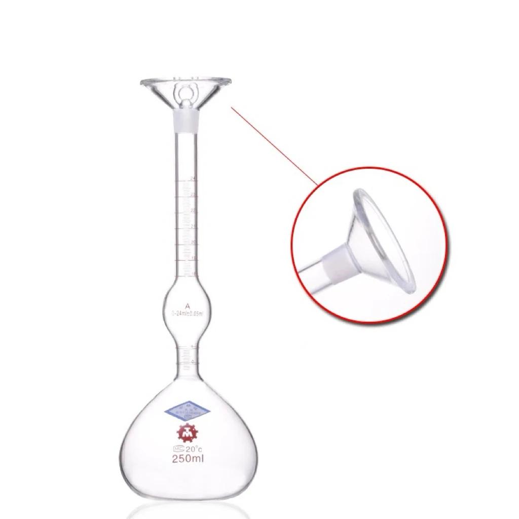 250ml Le pycnometer Le Chatelier Flask Solid pycnometer 0-24ml lab volumetric flask