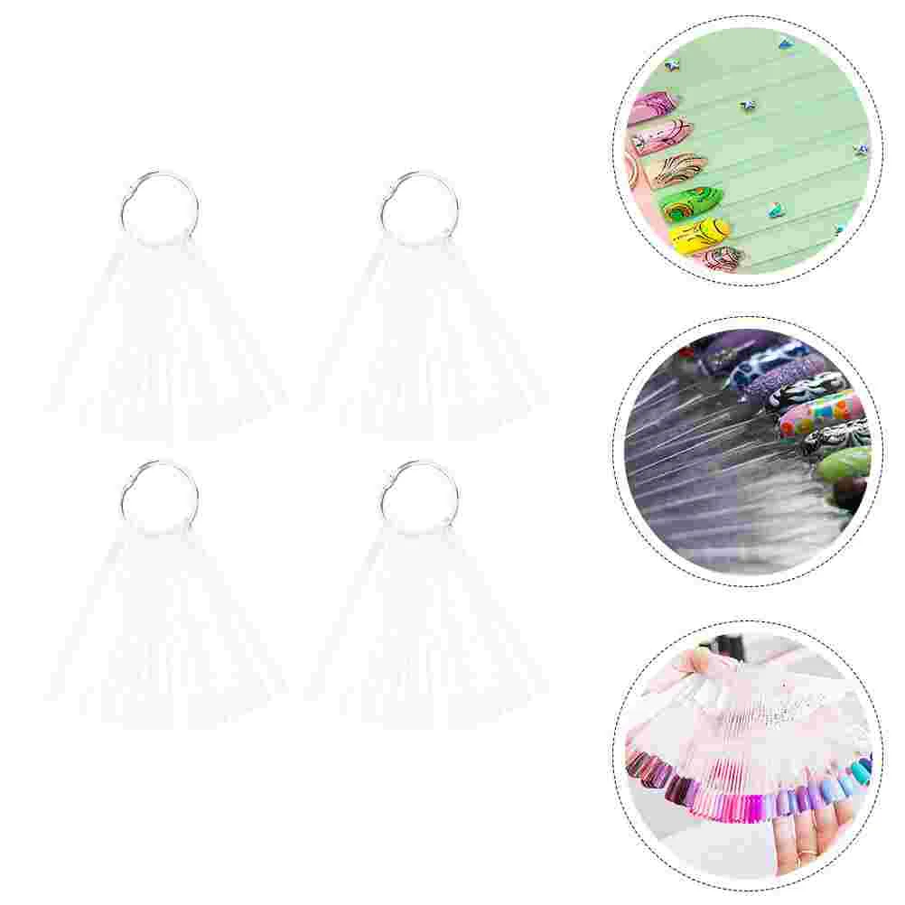 

150 Pcs Nail Polish Accessories Display Boards Manicure Color Plastic Tips Contrast Tools Practice Plates Cards