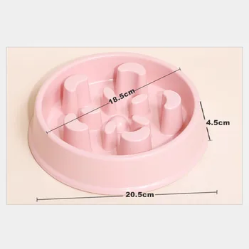 Slow Feeder Dog Bowls Dishes Bloat Stop Puppy Food Water Bowl for Dog Cat Non Slip Slow Eating Puzzle Maze Fun Pet Feeding Bowl 6