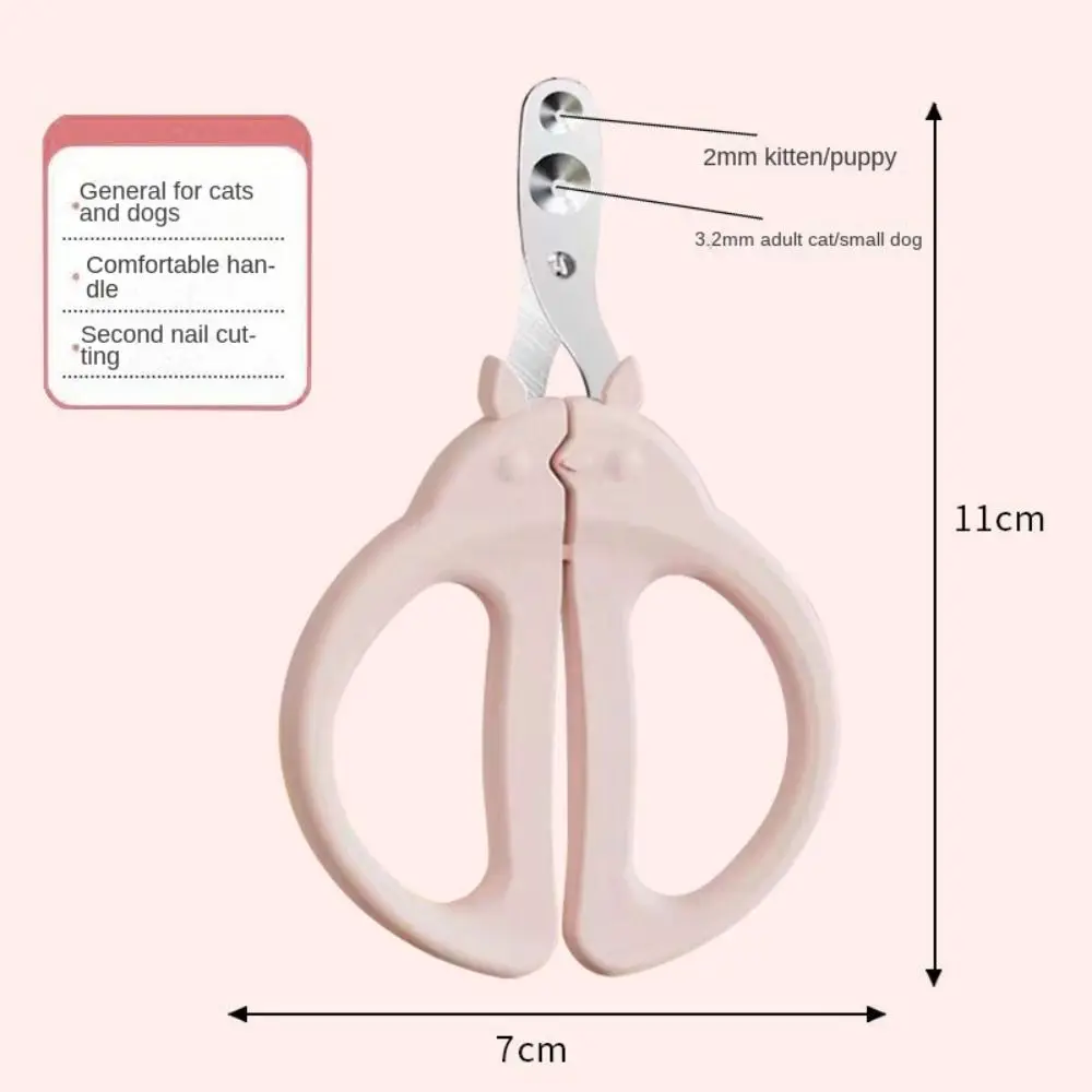 Special Nail Clippers for Pet Cat Dog Double Hole Small Blind Clippers Pet Nail Grooming Clippers Trimmer 6