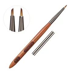 UV Gel Nail Art Brush Pen - Professional Manicure Tool for Acrylic and Phototherapy Nails (Triangular Brush)