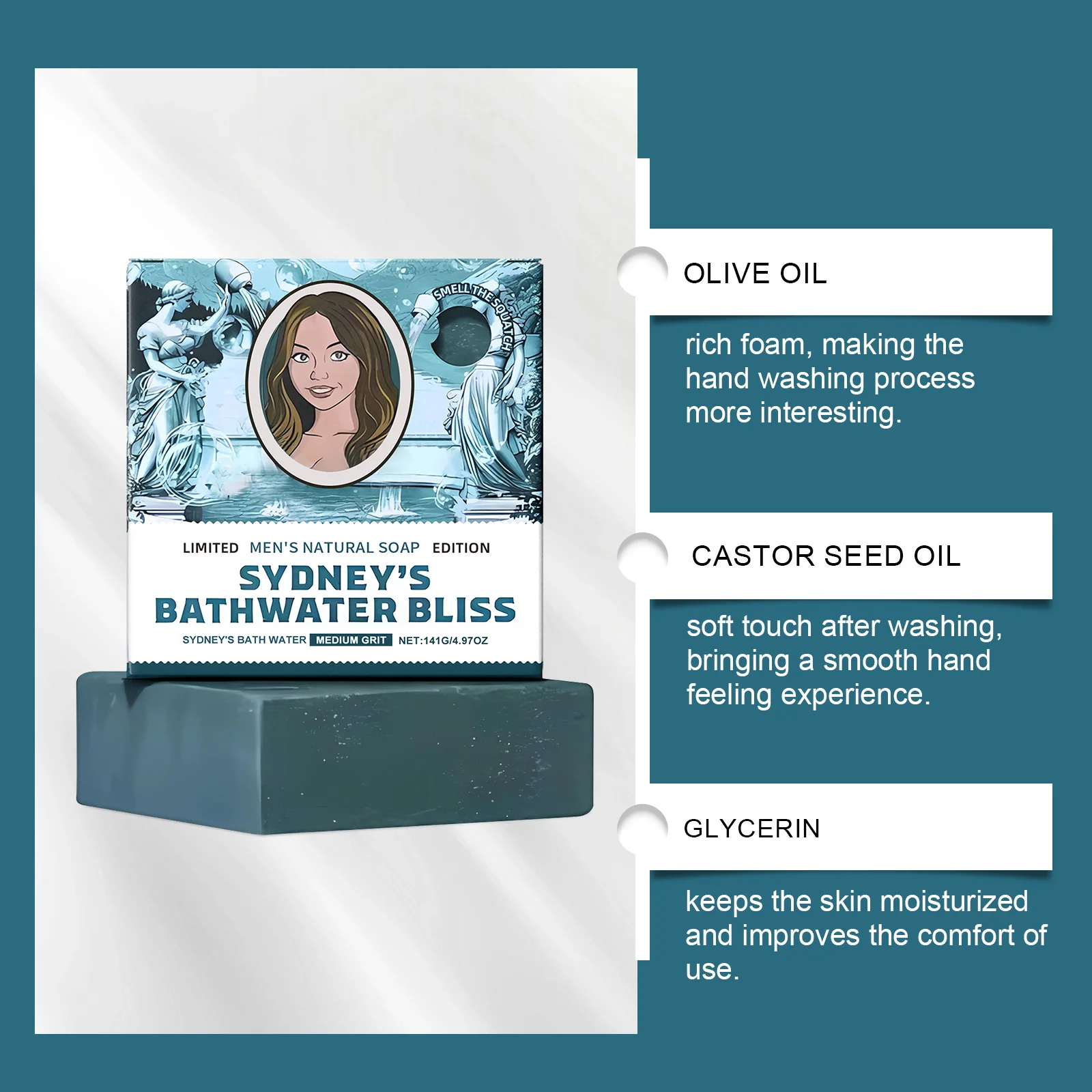 Body Soap - Deep Cleansing, Gentle Nourishment, Oil Control & Odor Removal, Moisturizing, Refreshing & Fragrant for Clean Skin