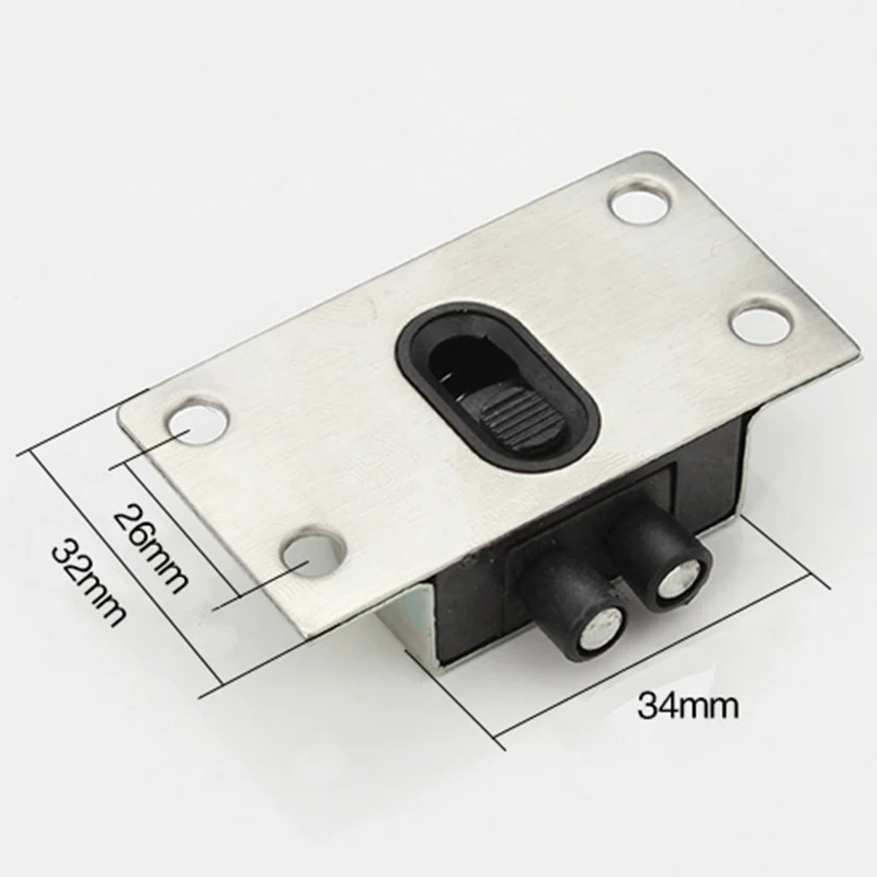 Description Picture 5 of itemDoor Rollers Stainless Steel Sliding Door Wheel Cupboard Pulley Hanging Wardrobe Furniture Bedroom / Wardrobe Door