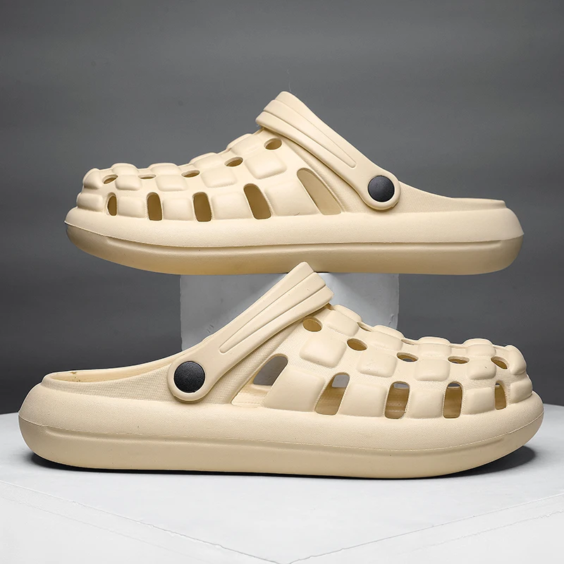 2023 High Quality Sandals for Men Beach Slippers Garden Clogs Slip on Breathable Sandals Lightweight Soft Summer sandales women