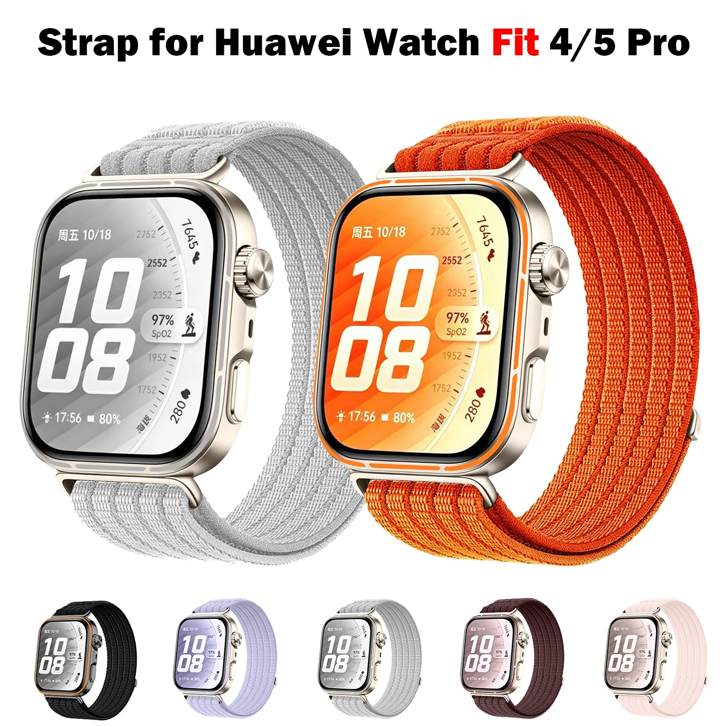 Braided Nylon Strap - Comfortable & Breathable Wristband