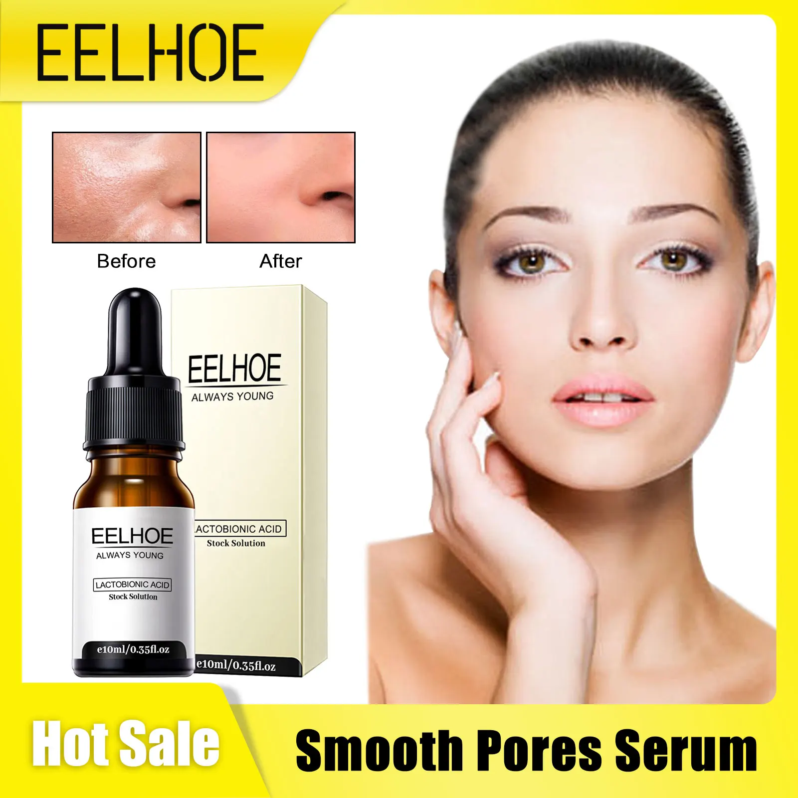 

Anti Pores Serum Lightening Dullness Moisturize Brightening Refining Oil Control Firming Smooth Roughness Pores Glowing Serum