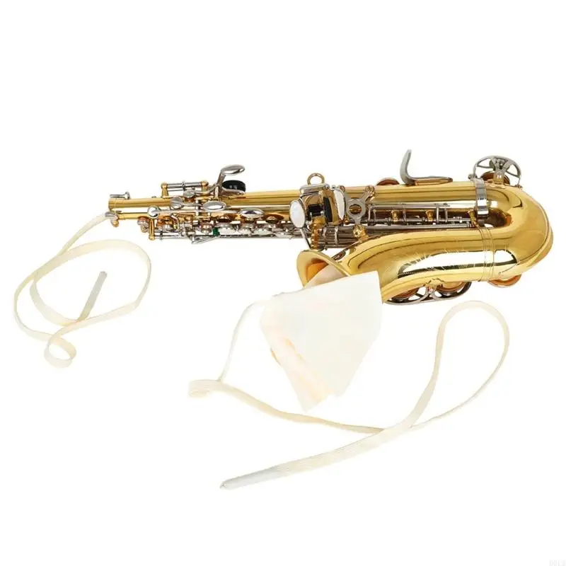Saxophone Cleaner Swab for Through Tube Inside Cleaning Cloth Saxophone Cleaning Rag Clarinet Cloth