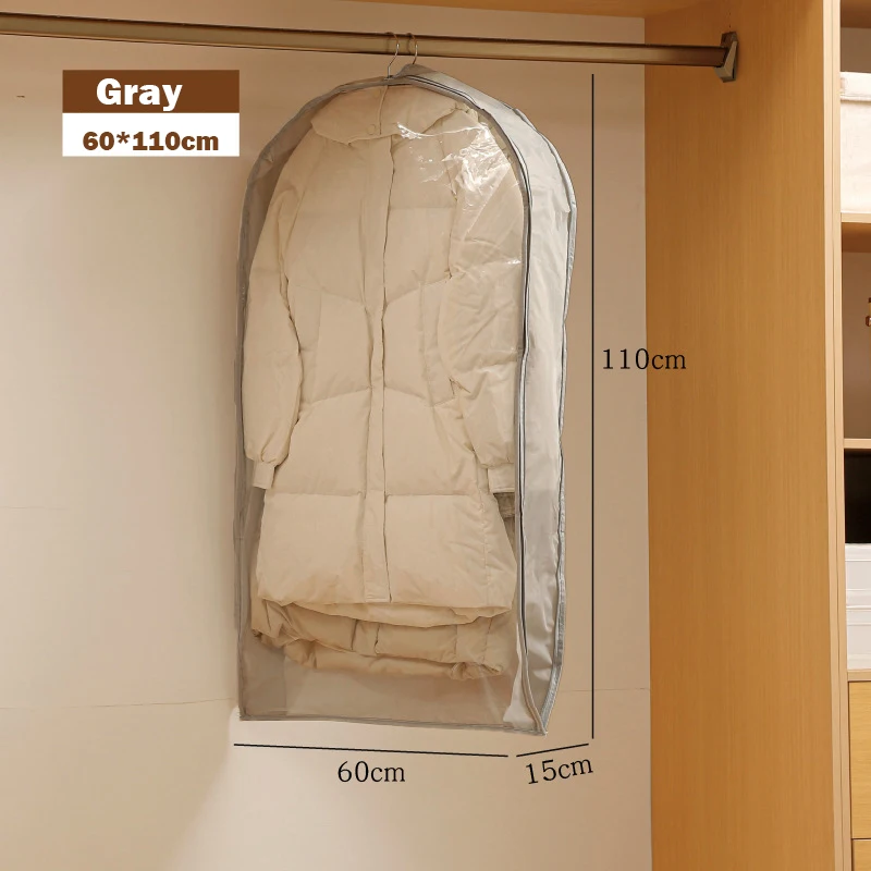 Space-Saving Wardrobe Organizer with Zippered Dust Cover