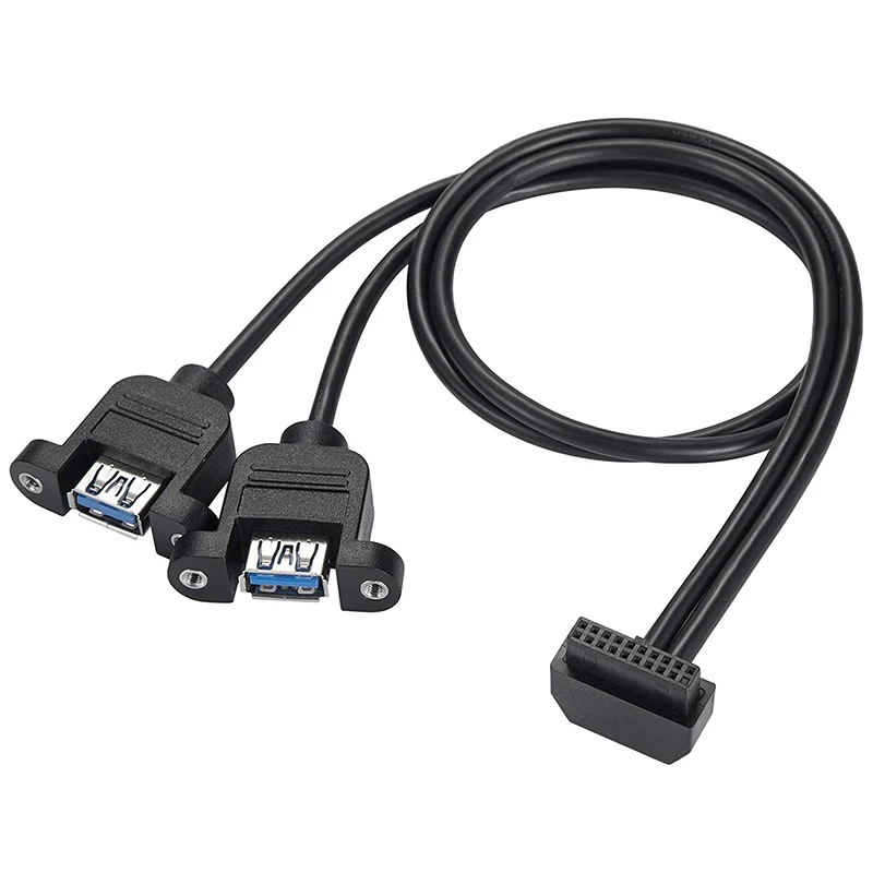 

USB 3.0 19PIN на два порта A мама перегородка кабель, подходит для Win XP/Vista/Win7 32-бит/64-бит Mac10.8 или выше