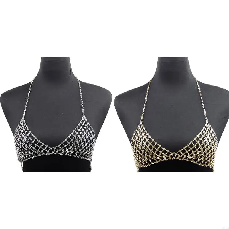 A0KA Fashion Bra Chain Body Jewelry Female Summer Accessories