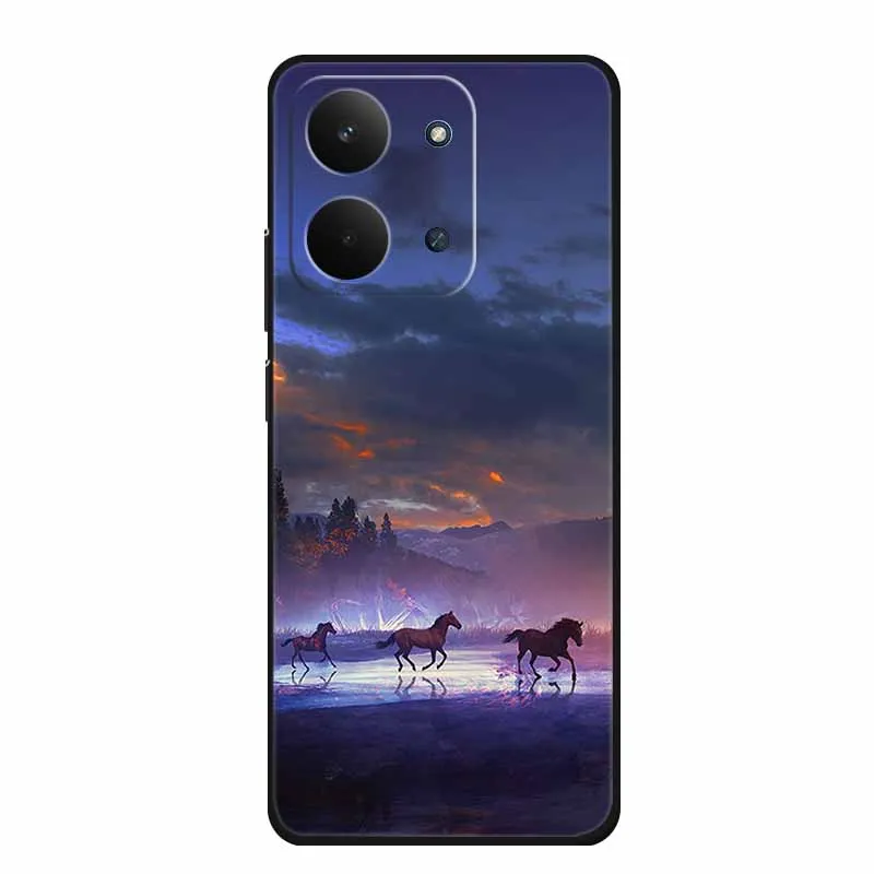 Sleek Black Silicone Soft TPU Phone Case - Protective Back Cover