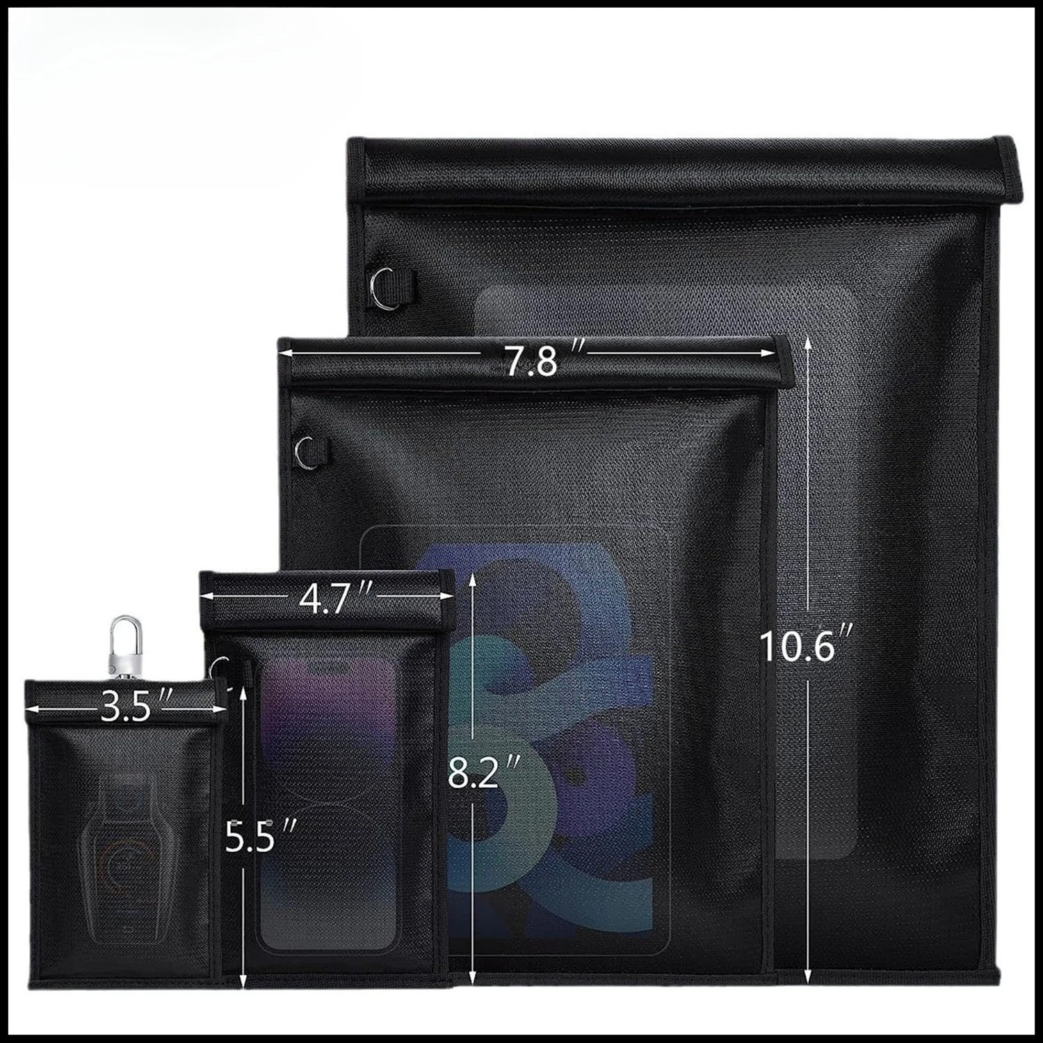 Signal Blocking Faraday Bag - Waterproof & Fireproof Anti-Theft Pouch