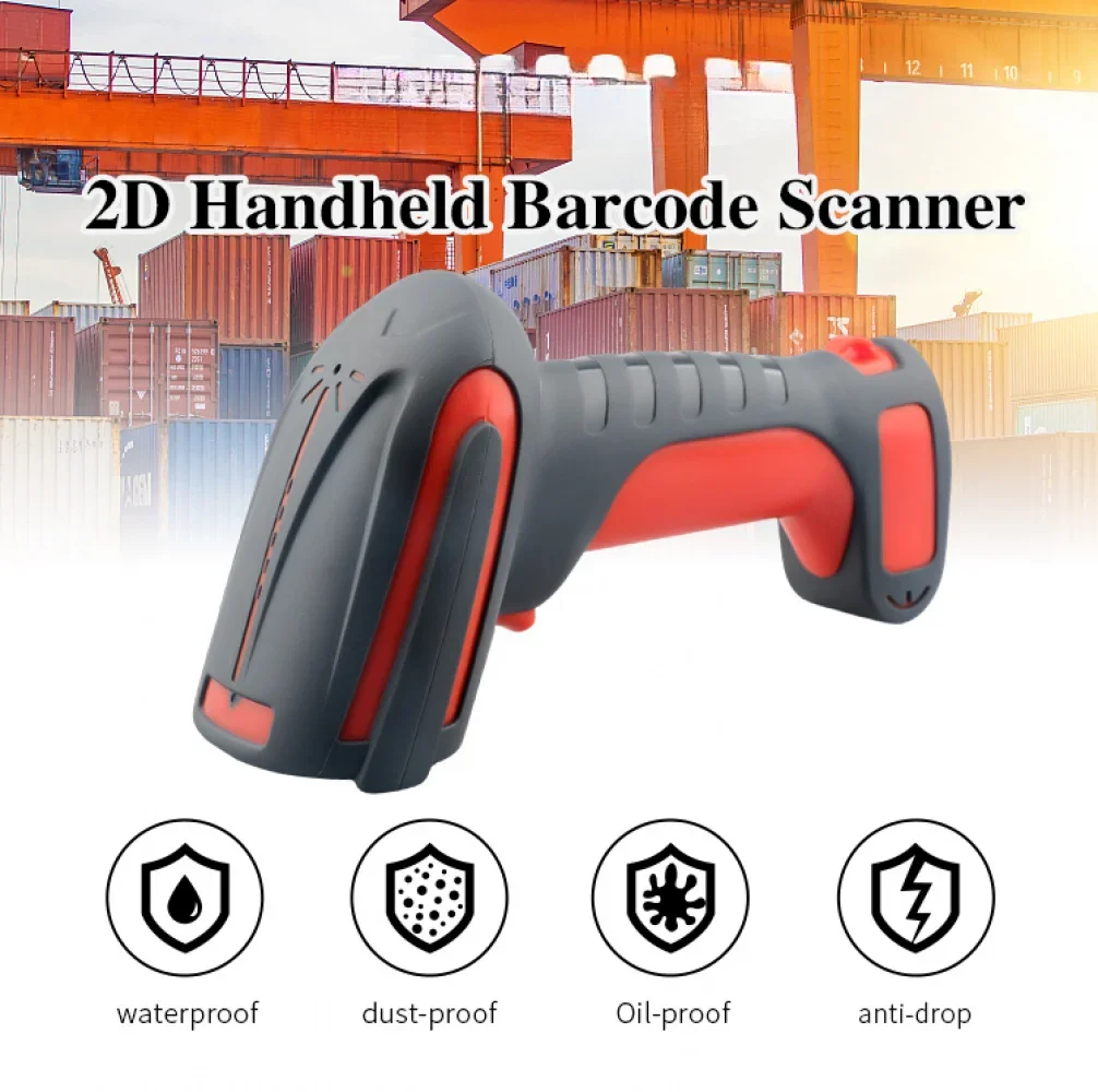 2D QR High Performance Anti-Drop Industrial Barcode Scanner