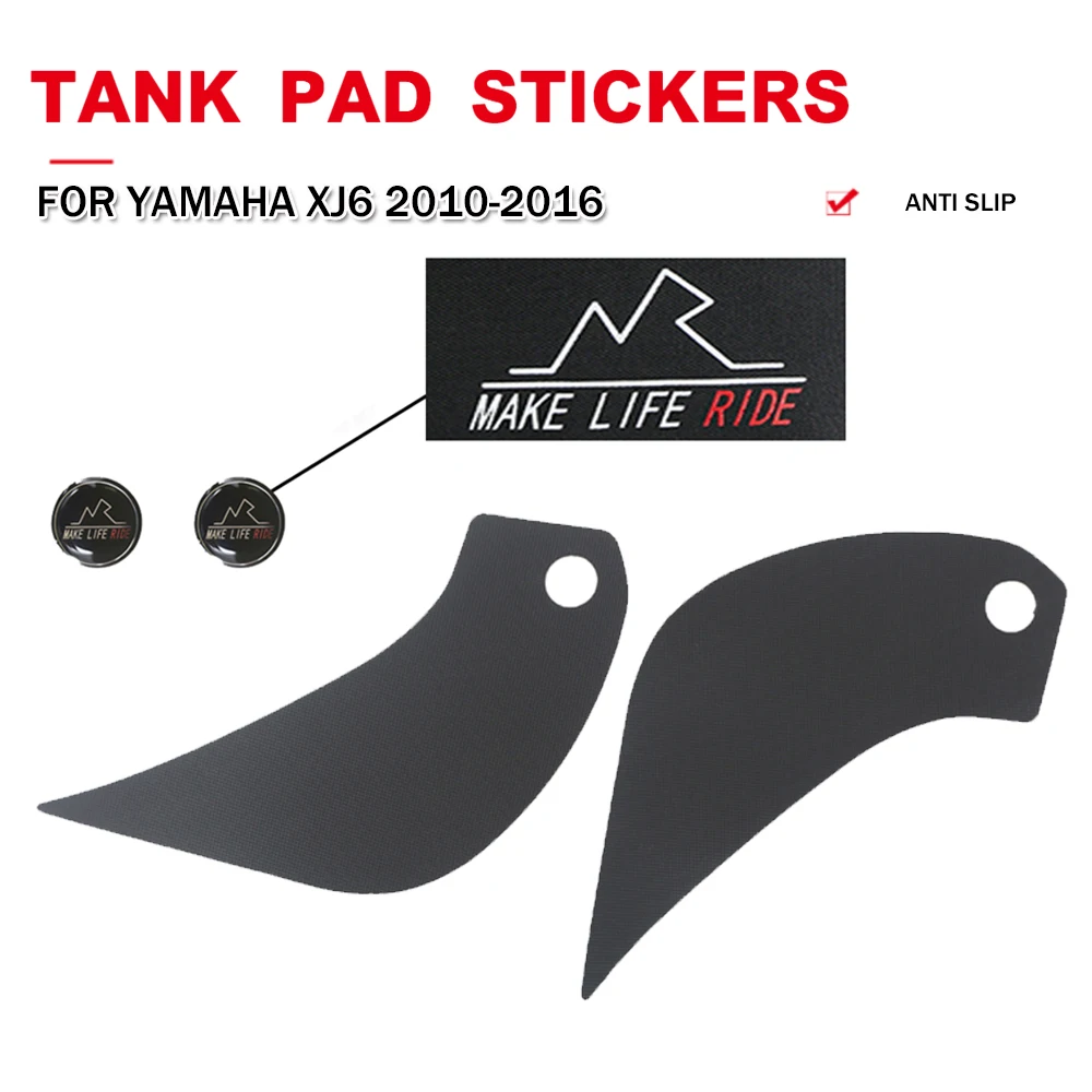 For YAMAHA XJ6 XJ-6 2010 2011 2012 2013 2014 2015 2016 Motorcycle Anti Slip Tank Protector Pads Side Knee Grip Traction Sticker