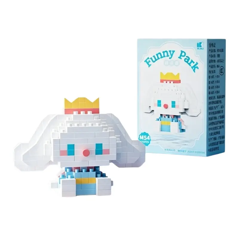 99 style SANRIO Hello Kitty Building Blocks Cartoon Figures Kuromi Bricks My Melody Children's Assembly Toys Cinnamoroll Gift - Image 26