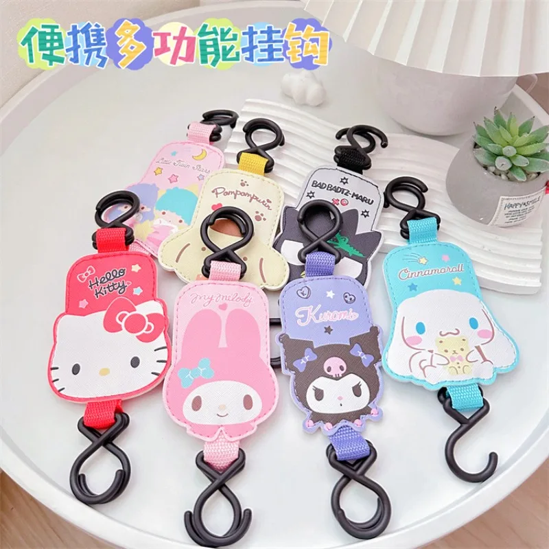 

Симпатичные Sanrioed Cinnamoroll My Melody автомобильные крючки мультипликационное аниме Kuromi многофункциональное украшение автомобильное заднее сиденье крючки для хранения