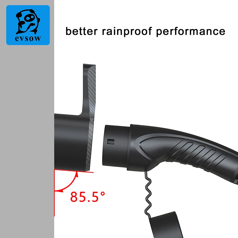EV Charger Cable Holder Type 2 Electric Vehicle Wall Mount Charging Cable Organizer Dock For Type2