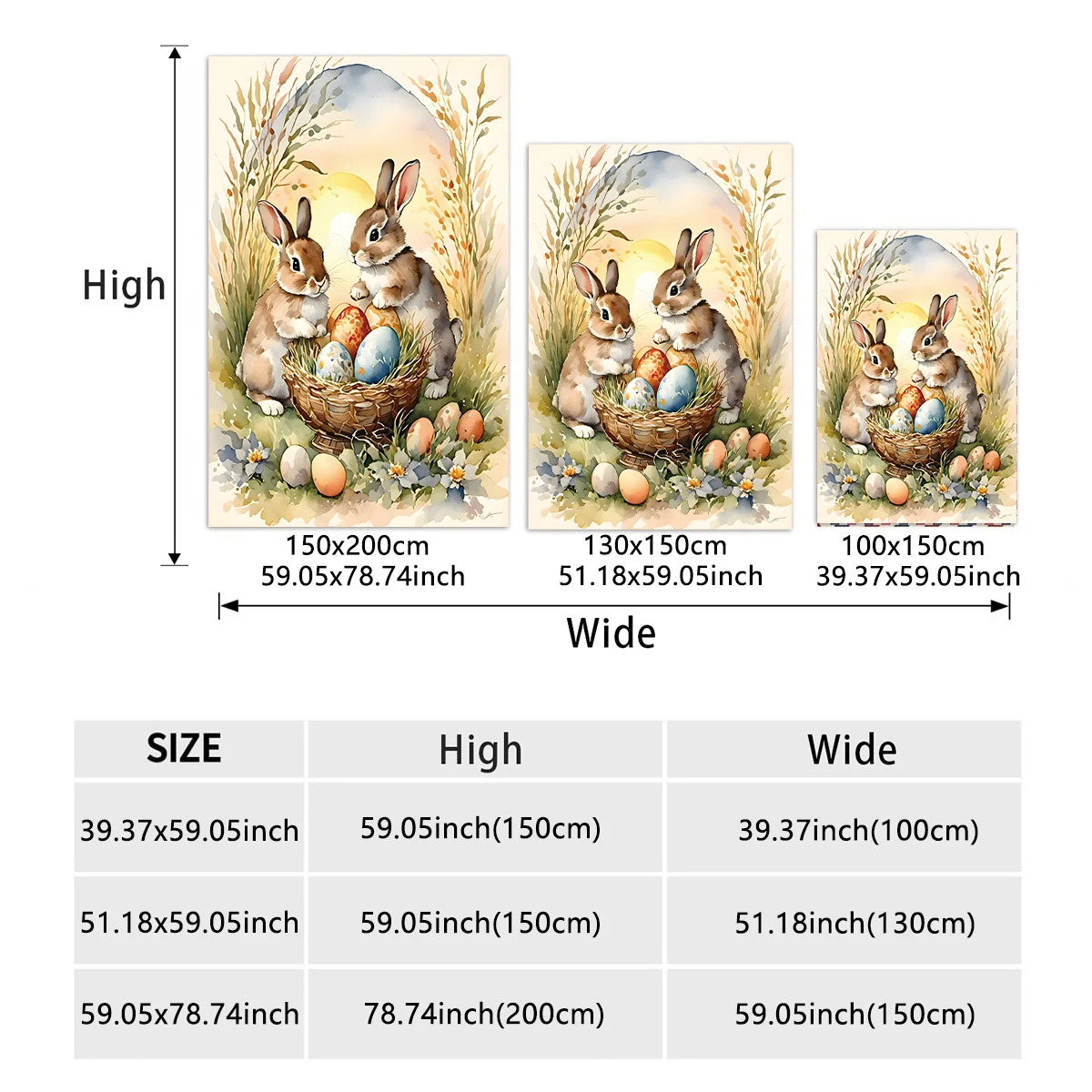 1PC Happy Easter Celebration Pattern Flannel Blanket,Soft,Skin-Friendly,Warm,Machine Washable,Suit for Sofa, Bed, Office,Camping 6