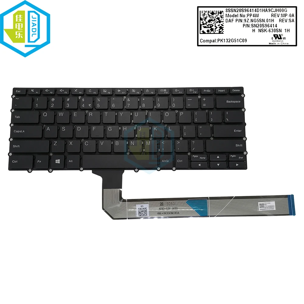 Eua Inglês Teclado Backlight para Lenovo 14w 81mq Gen Pp4wb Pp4w Laptop Backlit Teclados Peças de Reposição para pc Genuine ui - Imagem 2