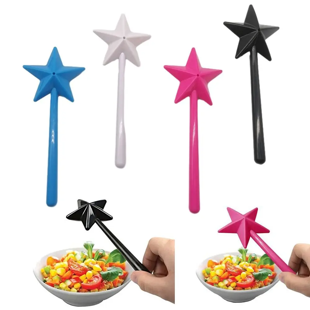 Salt Pepper Shakers Portable Salt Pepper Shakers Refillable Magical Star Wand Spice Dispenser Seasoning Shaker Set Kitchen & Dining BBQ Supplies Salt Shaker