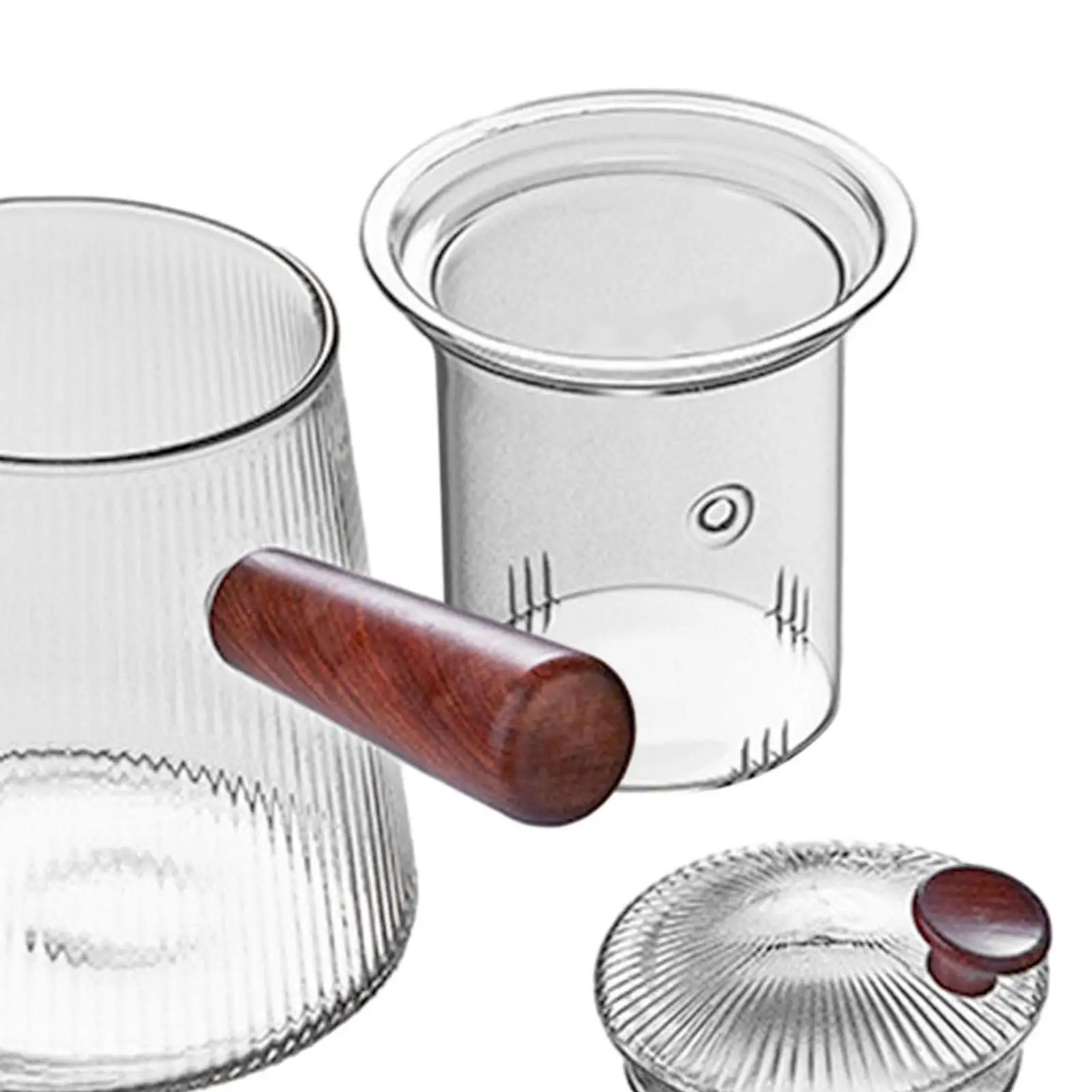 Elegant Glass Teapot Infuser Set - Modern Tea Brewer for Home And Outdoors Elegant Glass Teapot Infuser Set - Modern Tea Brewer for Home And Outdoors