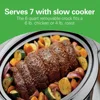 6 Quart Programmable Slow Cooker with Flexible Programming, 5 Cooking Times, Air Fry Lid with 4 Settings, Dishwasher-Safe Crock 6