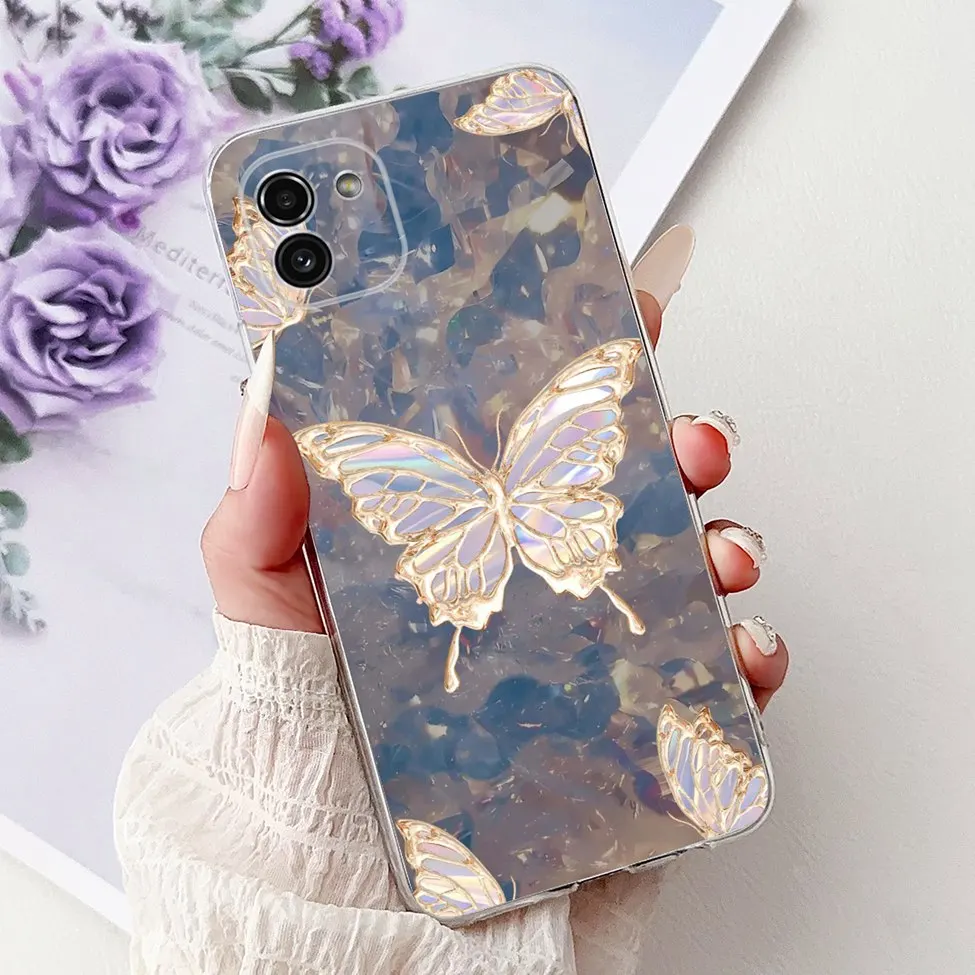 Clear Luxury Flower Painted Phone Case - Cute and Funny Design Cover