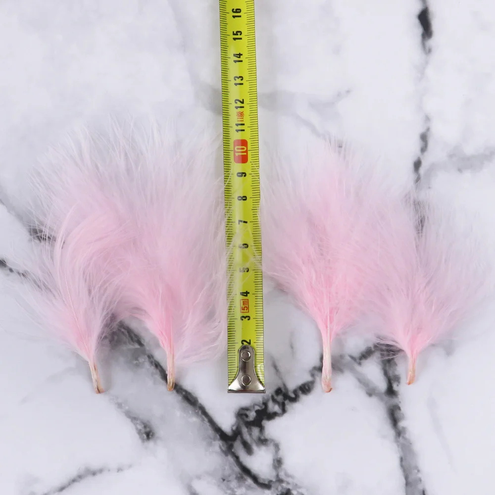 50pcs Fluffy Natural Marabou Feathers Jewelry Making Turkey