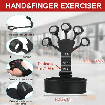 Silicone Finger Strength Trainer 4