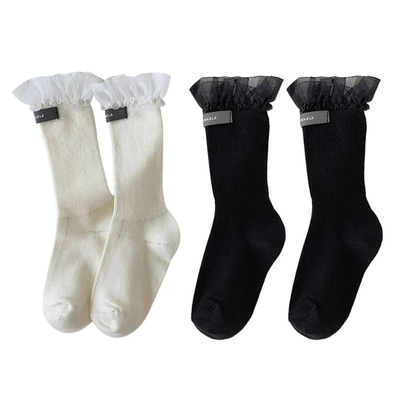 

Lolitas Cute Summer Ankle Dress Socks Japanese Style Sweet Socks JK Uniform Loose Socks Lace Trim Boot Socks