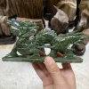 Wholesale Natural Green Jade Dragon carvings Rock crystal Loong Figurine for Desktop decoration 2