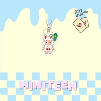 New Cartoon Kpop Idol Acrylic Double-sided Keychain Pendant S COUPS JOSHUA HOSHI DINO WONWOO DK Cute Animal Image Key Chain Gift 2