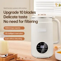 1200ml Soybean Milk Machine Multifunction Juicer Portable Blender Wall Breaking Machine Automatic Heat Home Soy Milk Maker 220V 1
