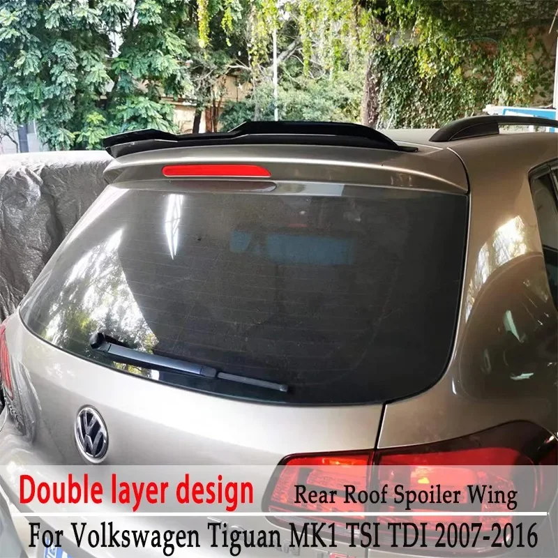 

Для VW Tiguan MK1 TSI TDI 2007-2016 Автомобильная искусственная двухслойная конструкция Задняя Крышка багажника Крышка крышки отделка тюнинг