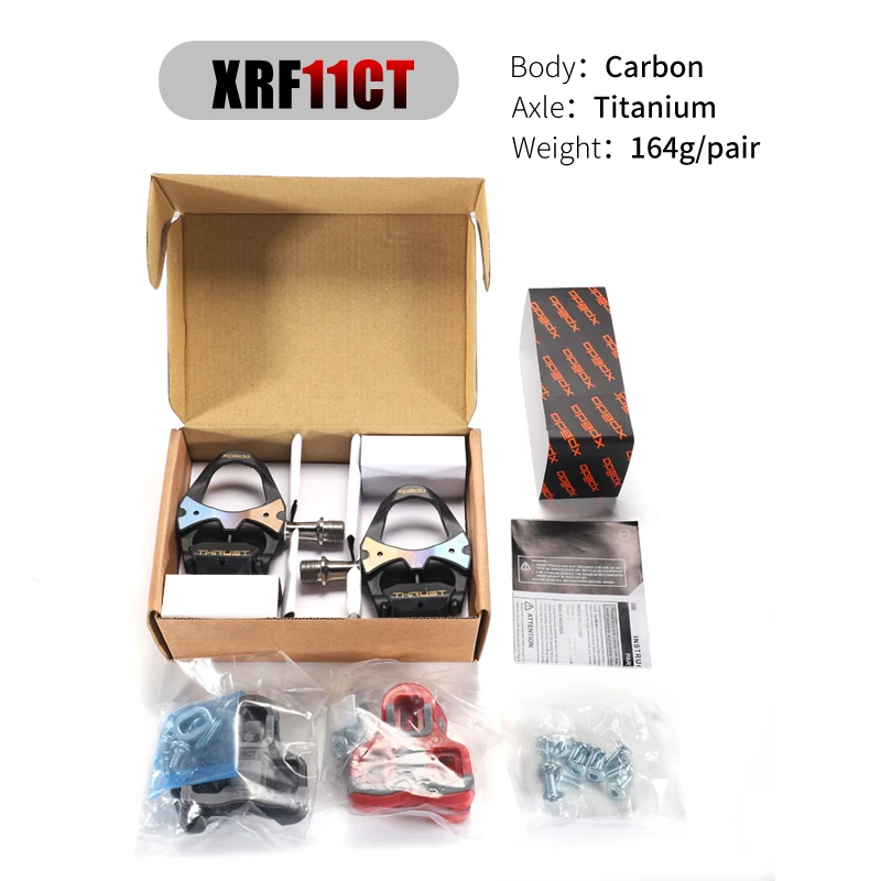 超軽量 XPEDO THRUST セット164g 未使用品 XPEDO THRUST road bike pedal carbon fiber superlight 164g Ti