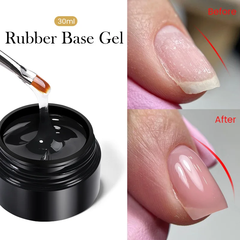 BORNPRETTYClearRubberBaseGelCrystalTransparentGelVarnish