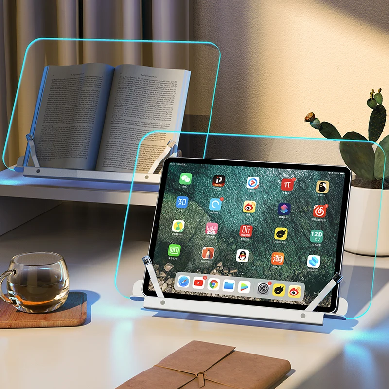 telefone Suporte de leitura LED iluminado Notepad